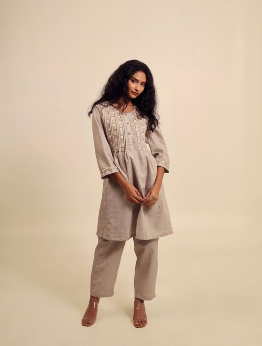 Beige Bani Kurta Set