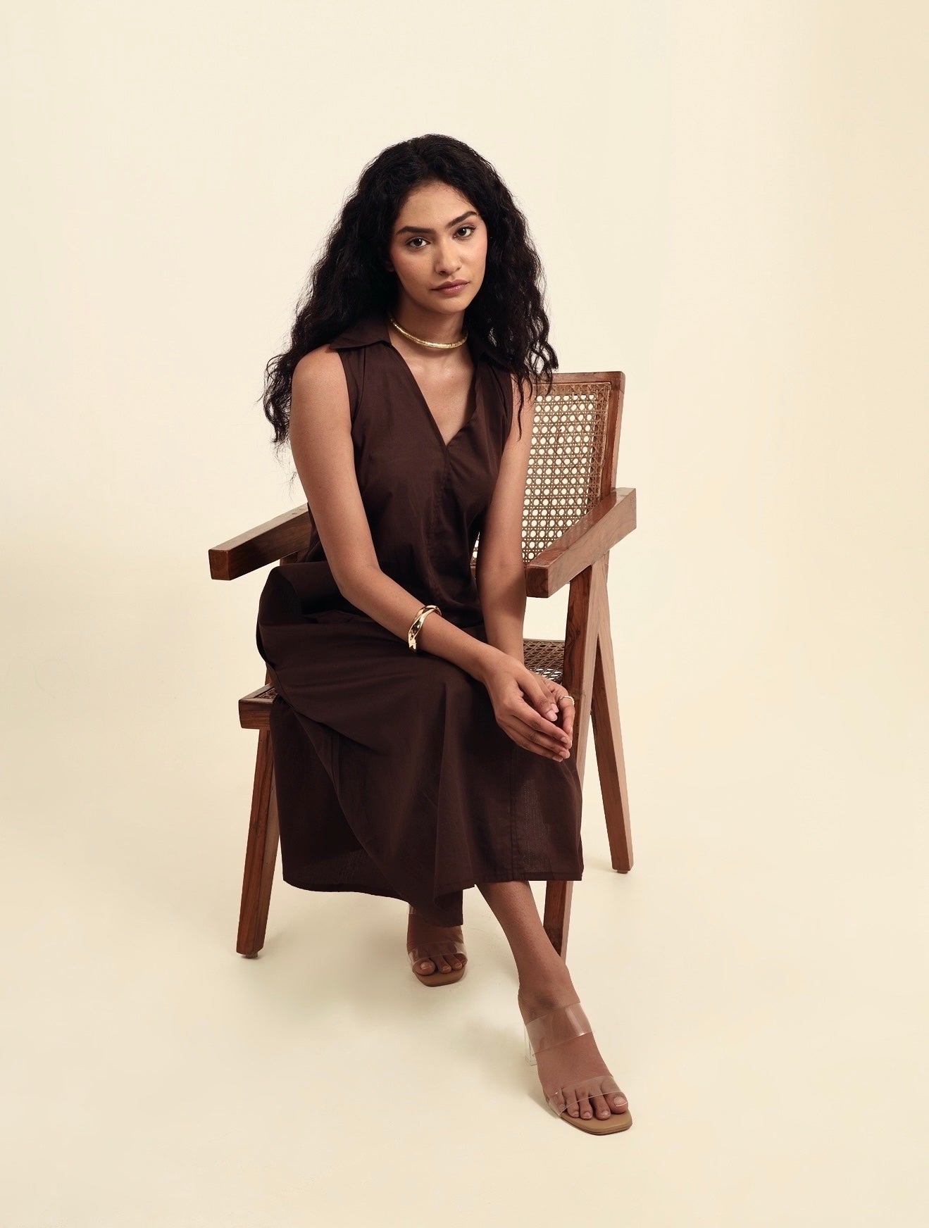 Cold Brew Collared Middi Dress
