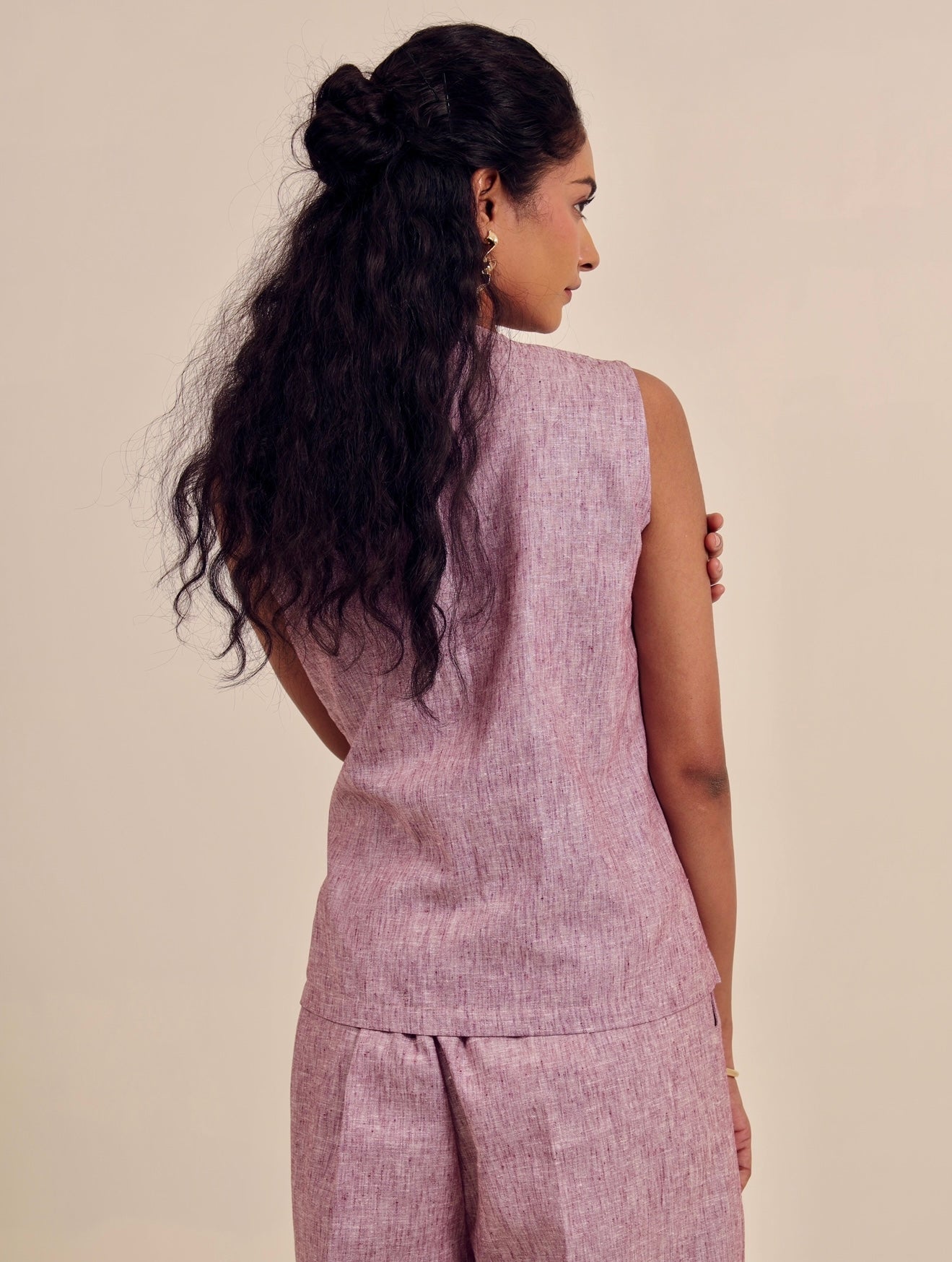 Rosé & Rule - Linen Waist Coat Set