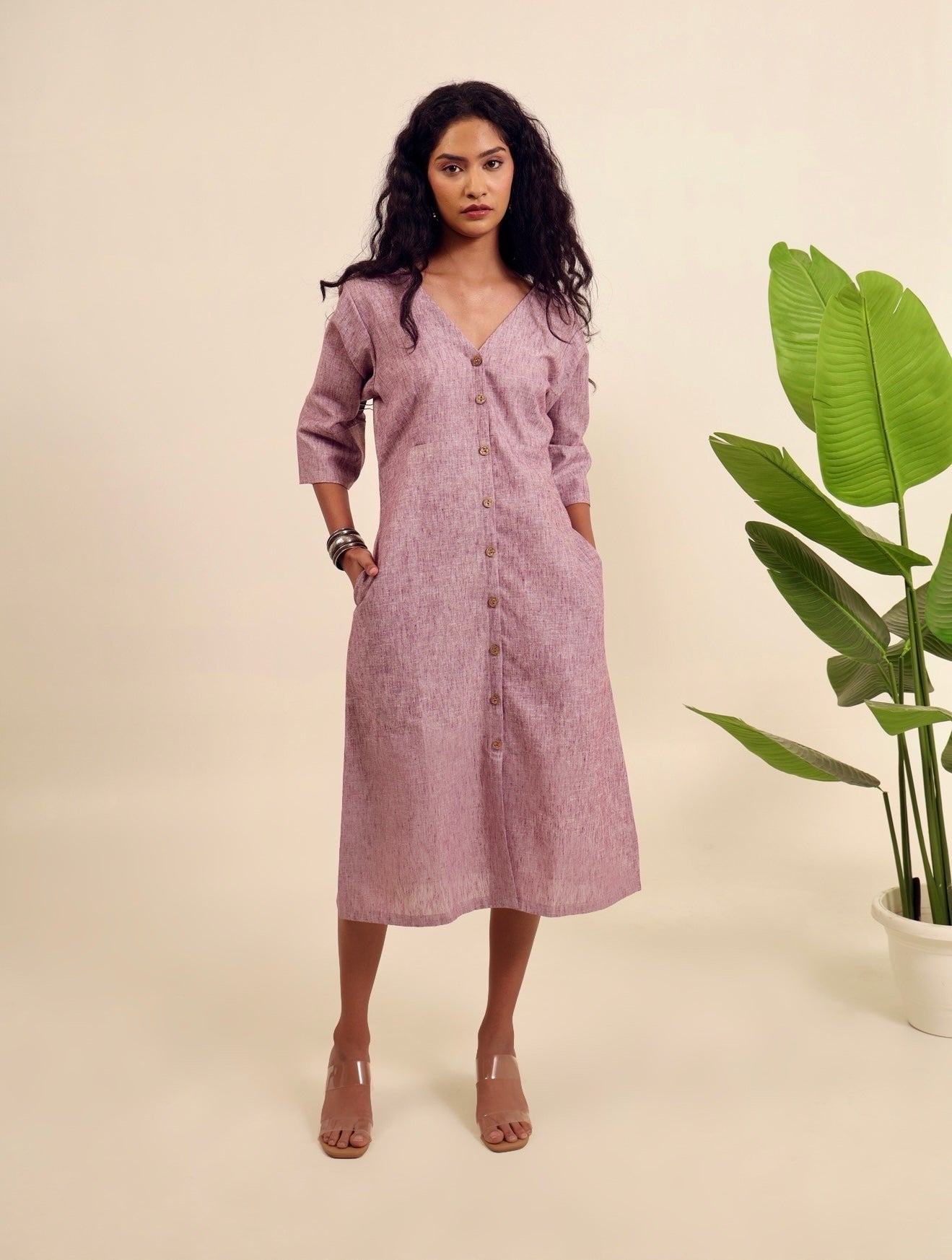 knee length dresses for ladies The Lilac Whisper