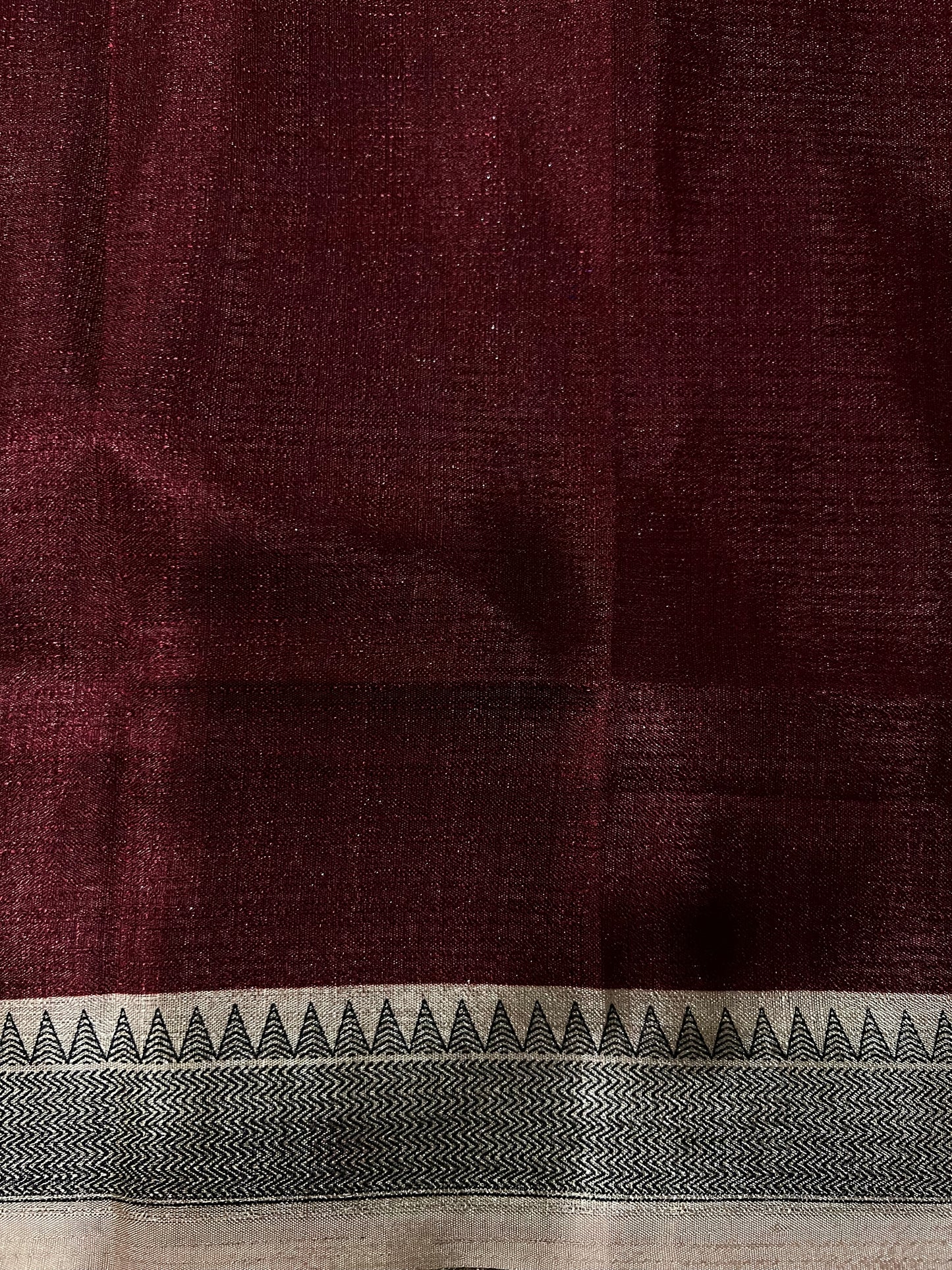Veilora - Apple Silk Saree with Hand Block Print