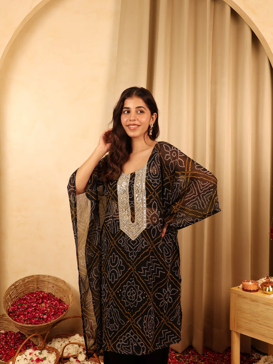 See-sha - Bandhani Kaftan