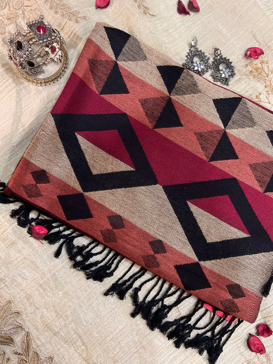 Black Jack - Premium Woollen Stole