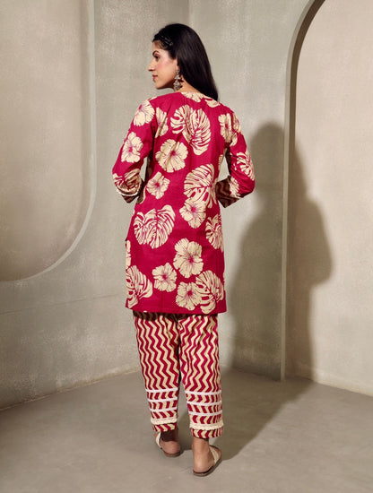 Lace Leela - Farsi Salwar Printed Cotton Set