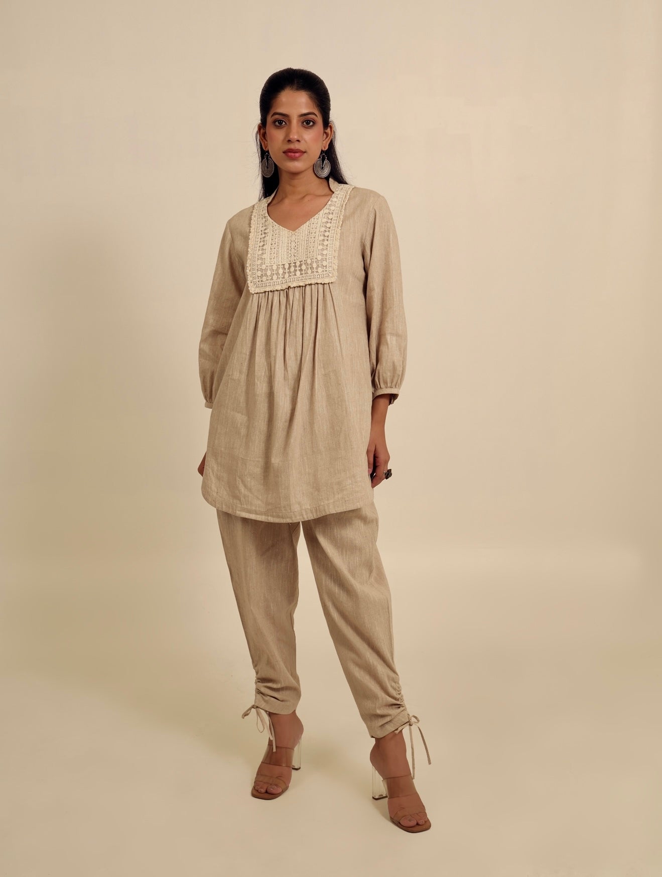 Beige Please - Cotton Kurta Set