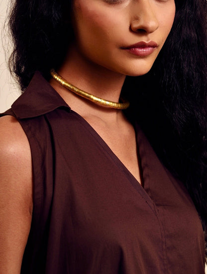 Cold Brew Collared Middi Dress
