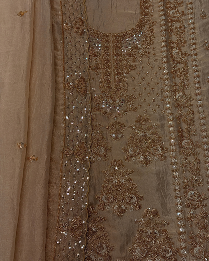 All That Glitters - Embroidered Unstitched Tissue Suit Set