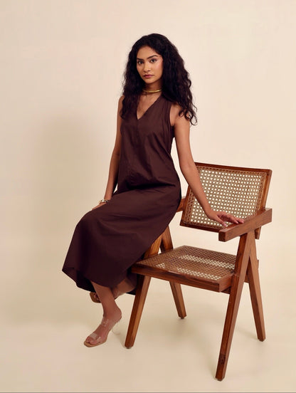 Cold Brew Collared Middi Dress