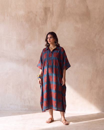 Shirt Happens - Oversized Boxy Kaftan Shirt Dress