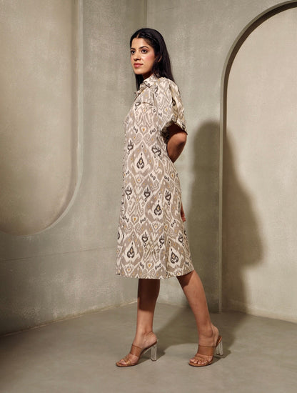 Ikkat'titude Ikkat Cotton Dress