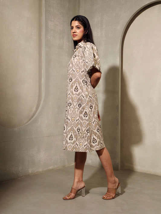 Ikkat'titude Ikkat Cotton Dress
