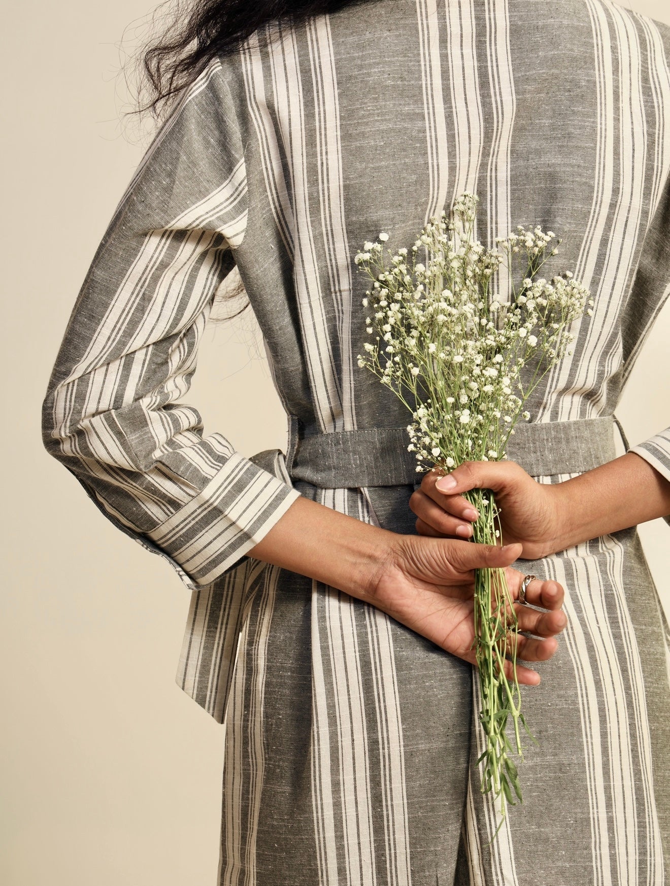 Linescapes - Linen Midi Dress