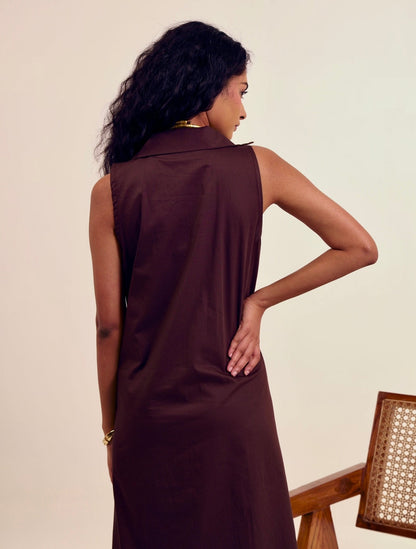 Cold Brew Collared Middi Dress