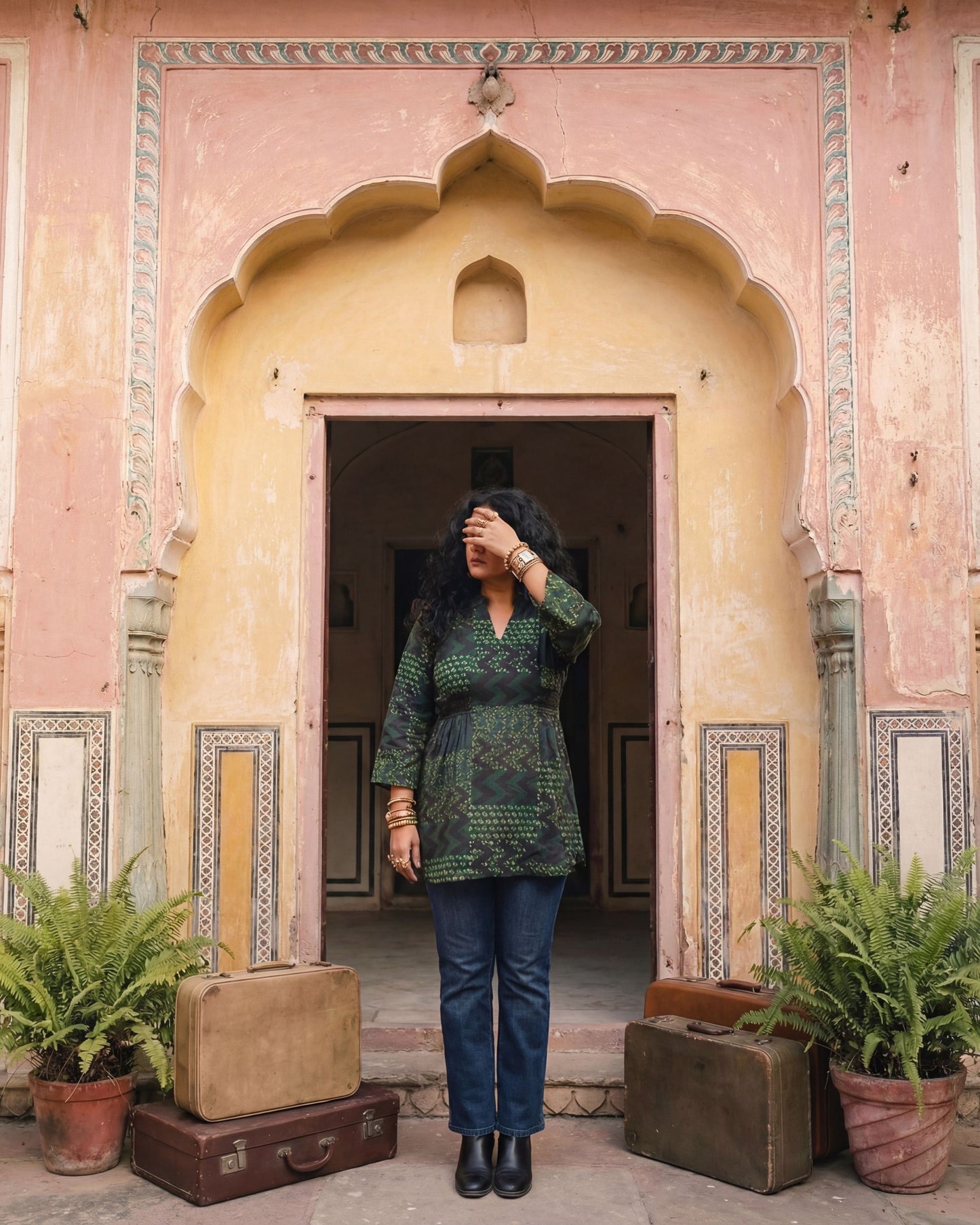 Stay A While - Hand Blocked Ajrakh Tunic