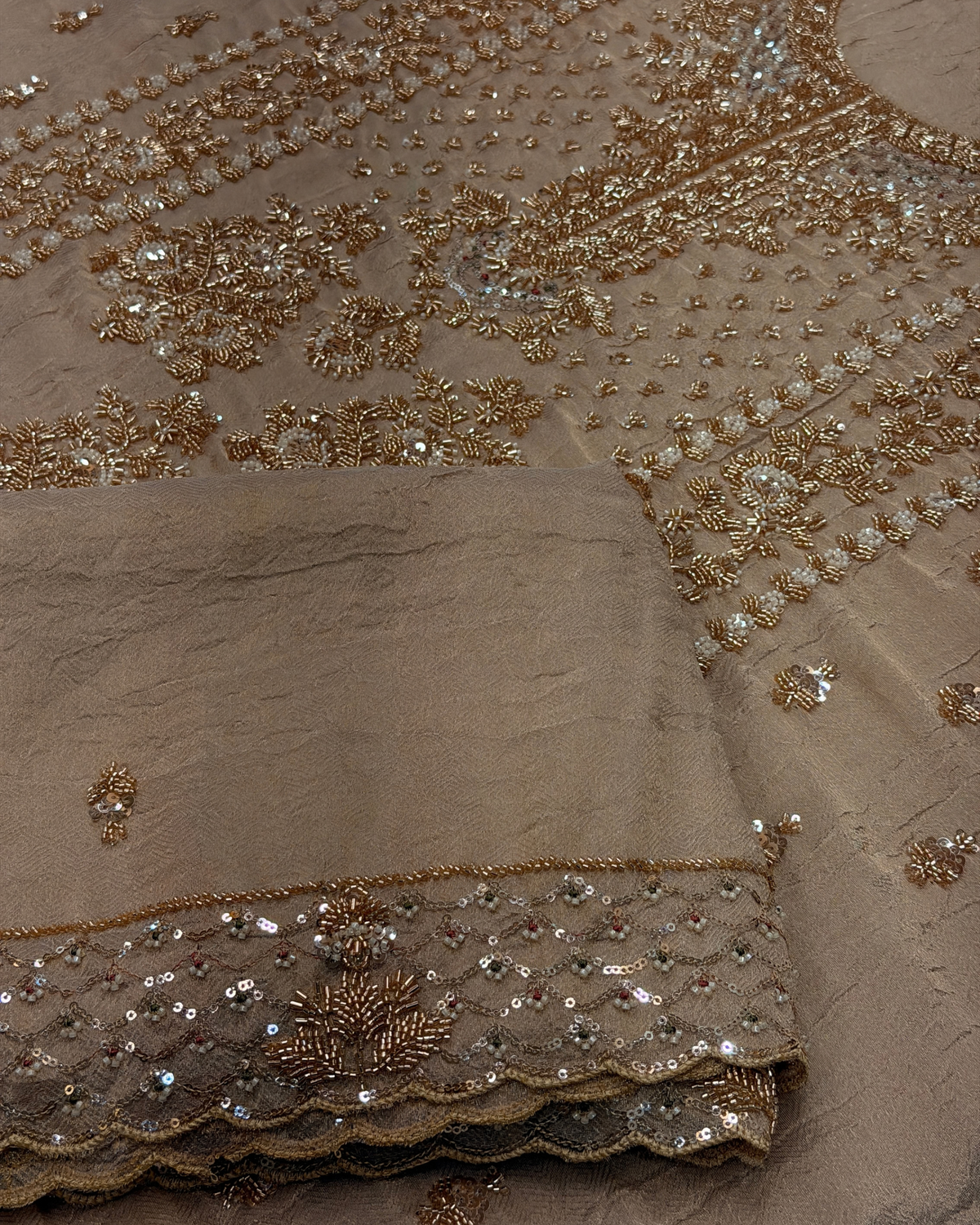 All That Glitters - Embroidered Unstitched Tissue Suit Set