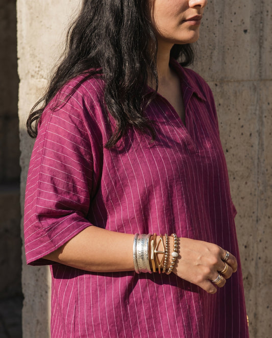 Stripe Right - Pinstripe Oversized Tunic