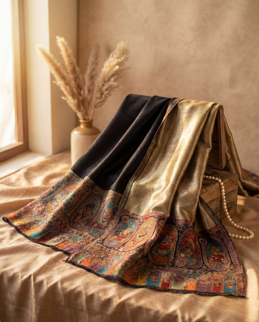 Aurum Noire - Moonlight Pure Pashmina Stole