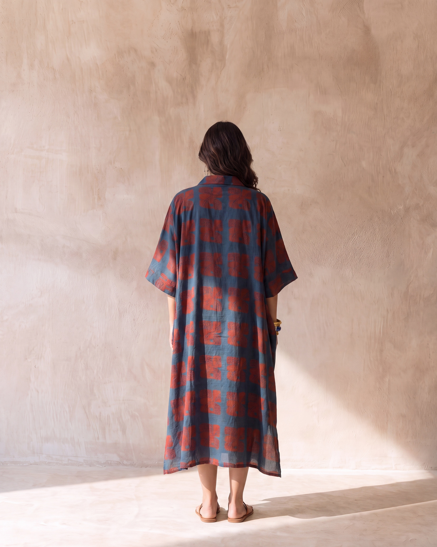 Shirt Happens - Oversized Boxy Kaftan Shirt Dress