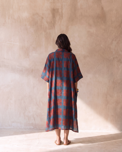 Shirt Happens - Oversized Boxy Kaftan Shirt Dress