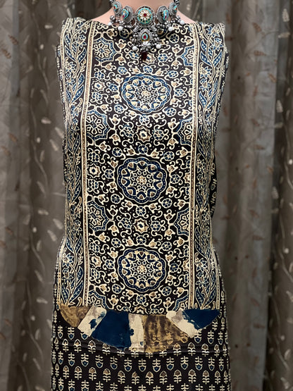 Ember Draft - 2 Pc Modal Ajrakh Unstitched Set