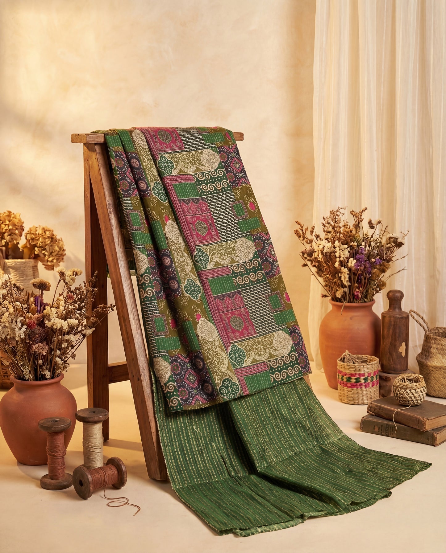 Mosaic - Two Piece Unstitched Kurta Set