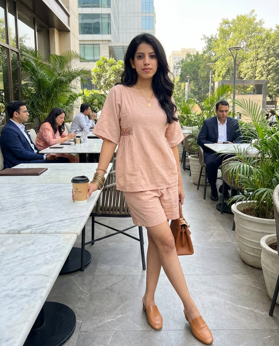 Rosé Roti - Casual Shorts Set For Women