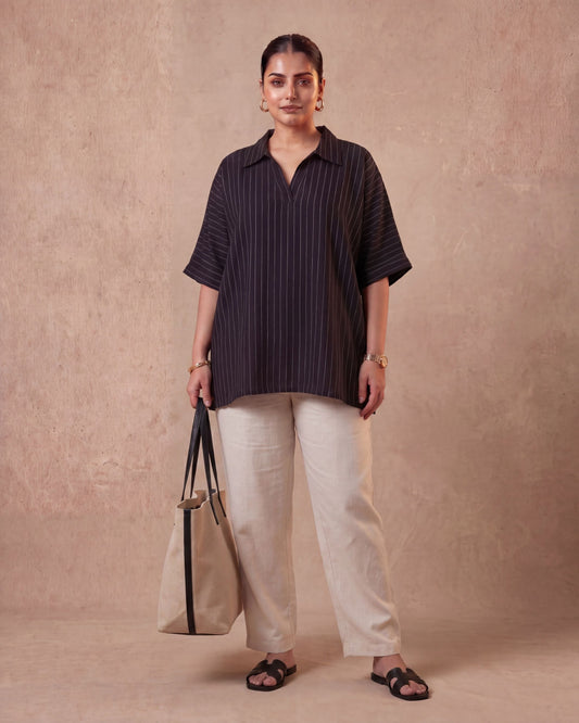 Stripe Right - Pinstripe Oversized Tunic