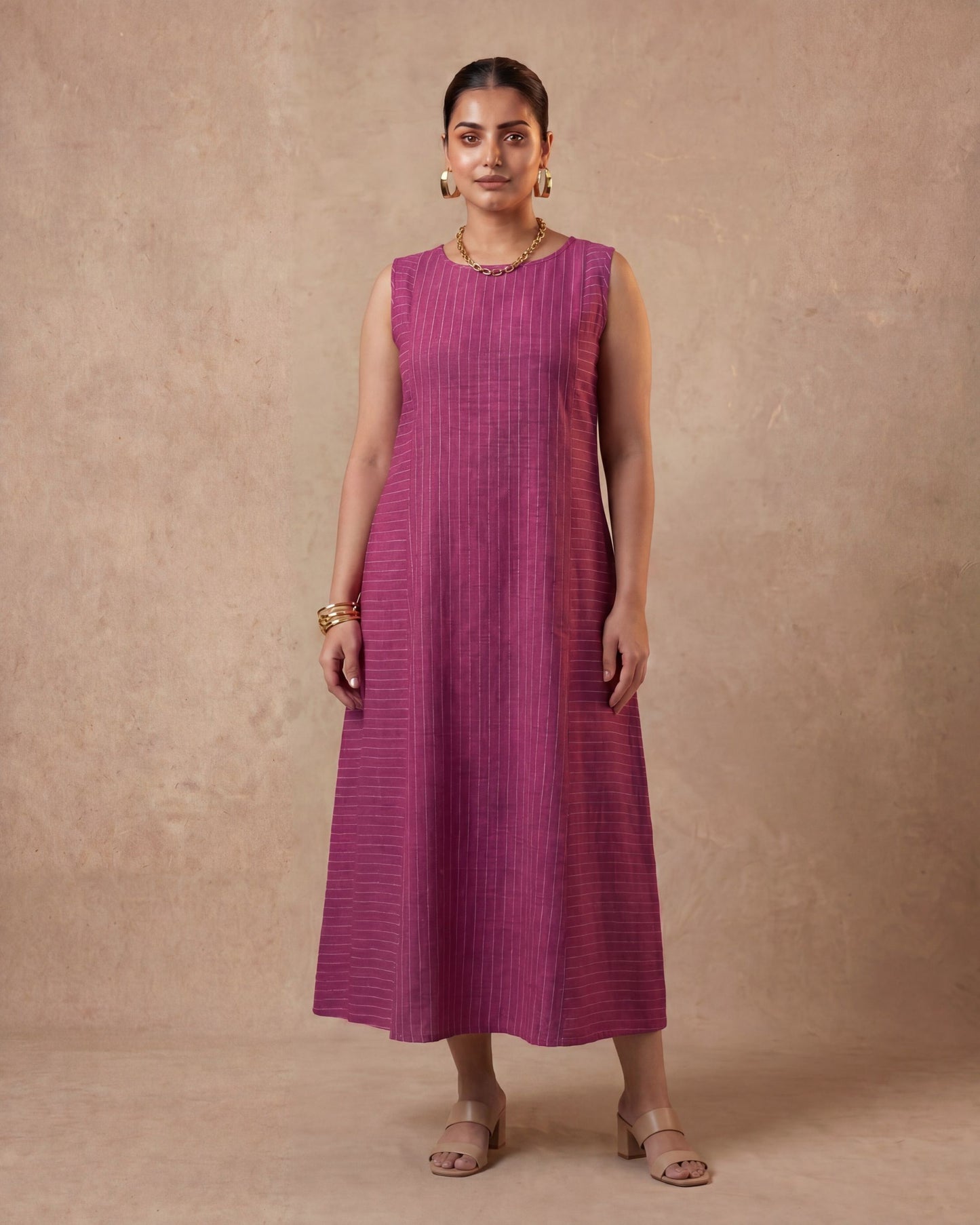 Sunset Policy - Linen Middi Dress