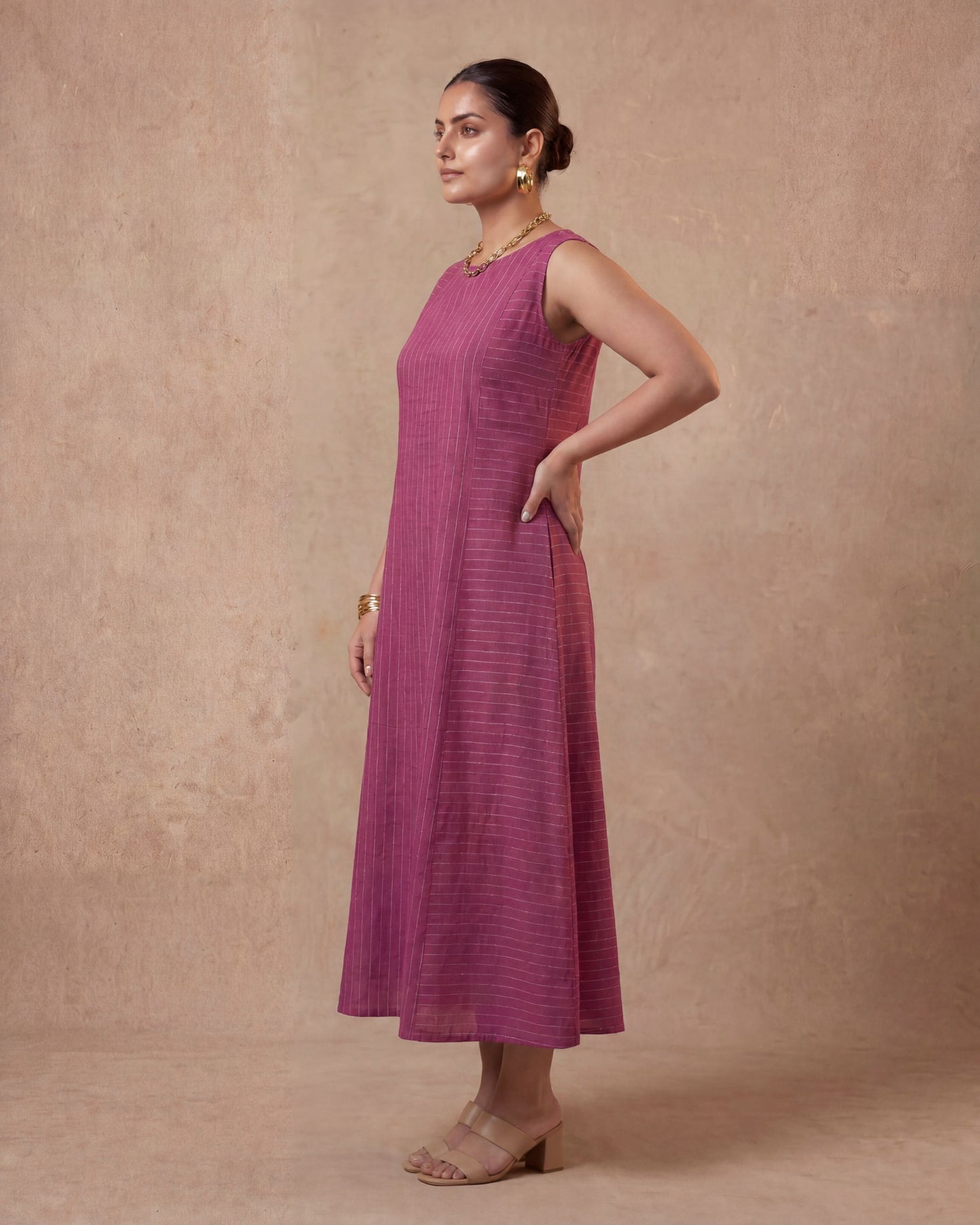 Sunset Policy - Linen Middi Dress