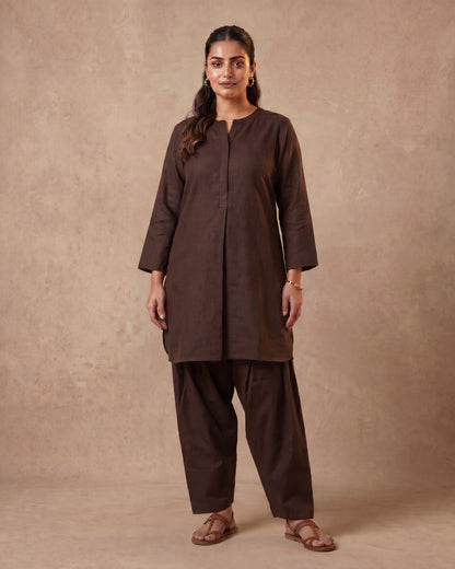 Own Doctrine - Poplin Kurta Set with Farshi Salwar