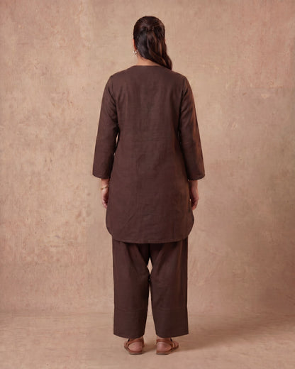 Own Doctrine - Poplin Kurta Set with Farshi Salwar