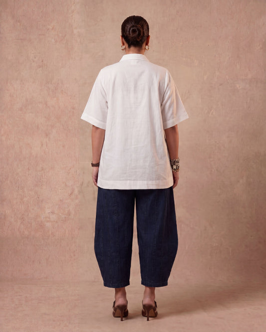 Monday Blues - Barrel Pant Co-ord Set