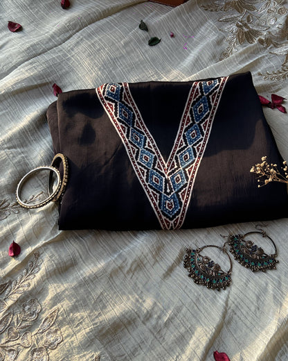 Palmora - Unstitched Modal Ajrakh Kurta & Dupatta Set