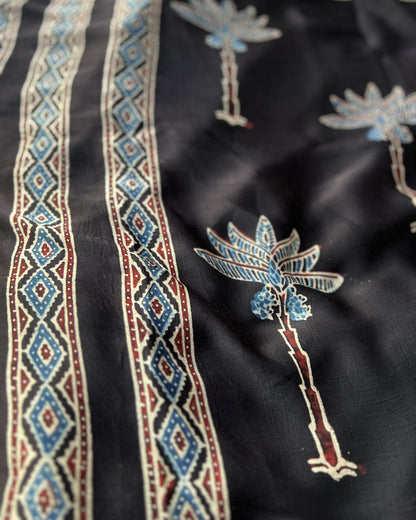 Palmora - Unstitched Modal Ajrakh Kurta & Dupatta Set