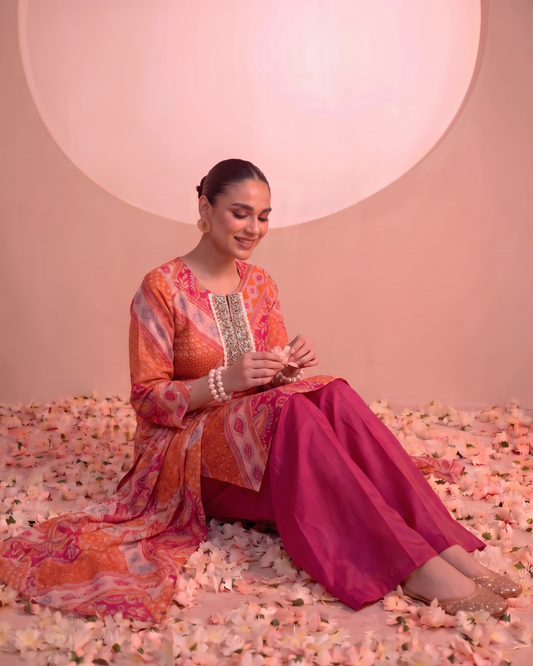 Fond of You – Printed Tunic with Palazzo Pants
