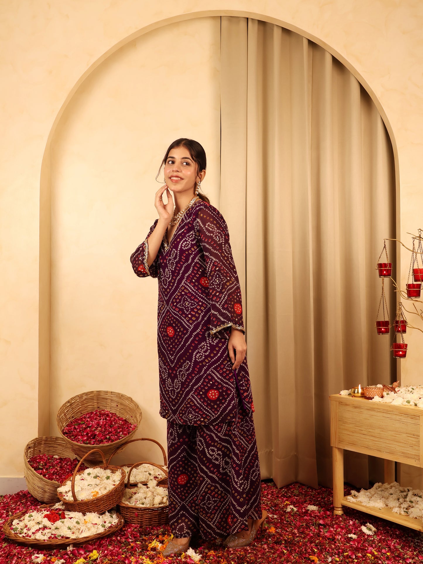 Shade & Seek - Bandhani Embroidered Coord Set