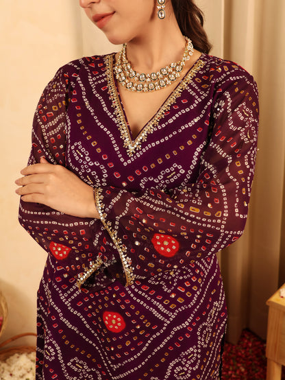 Shade & Seek - Bandhani Embroidered Coord Set