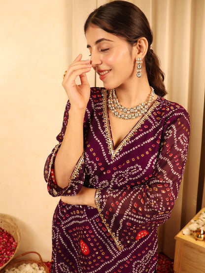 Shade & Seek - Bandhani Embroidered Coord Set