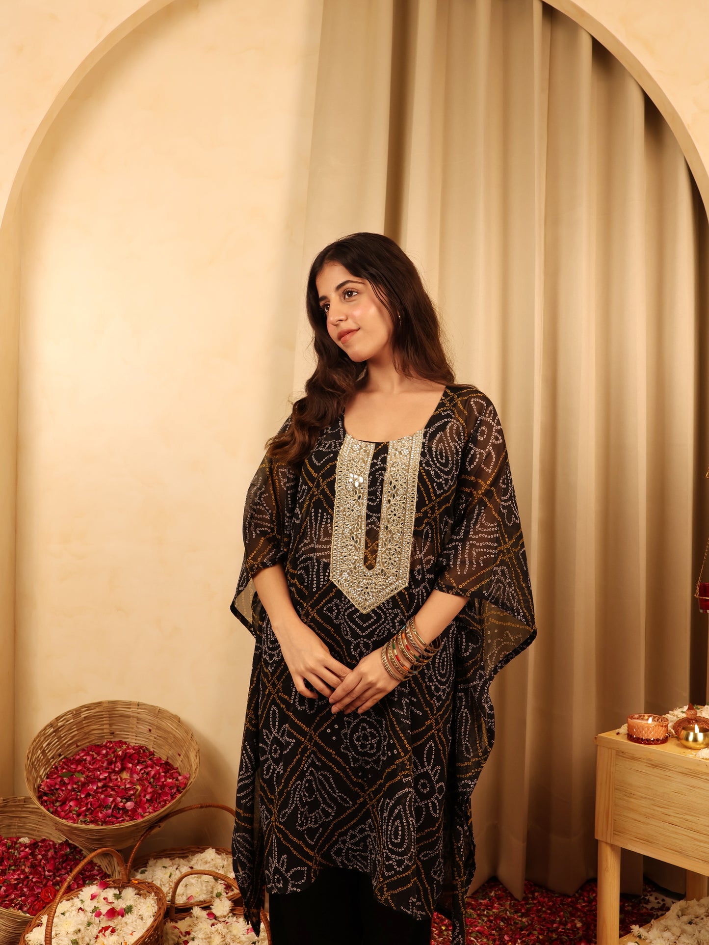 See-sha - Bandhani Kaftan