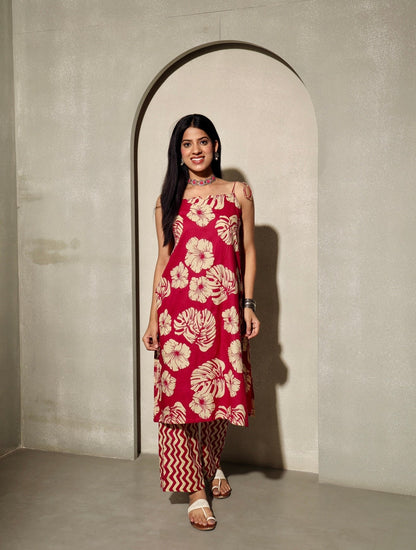Knotty Girl - Cotton Kurta Set