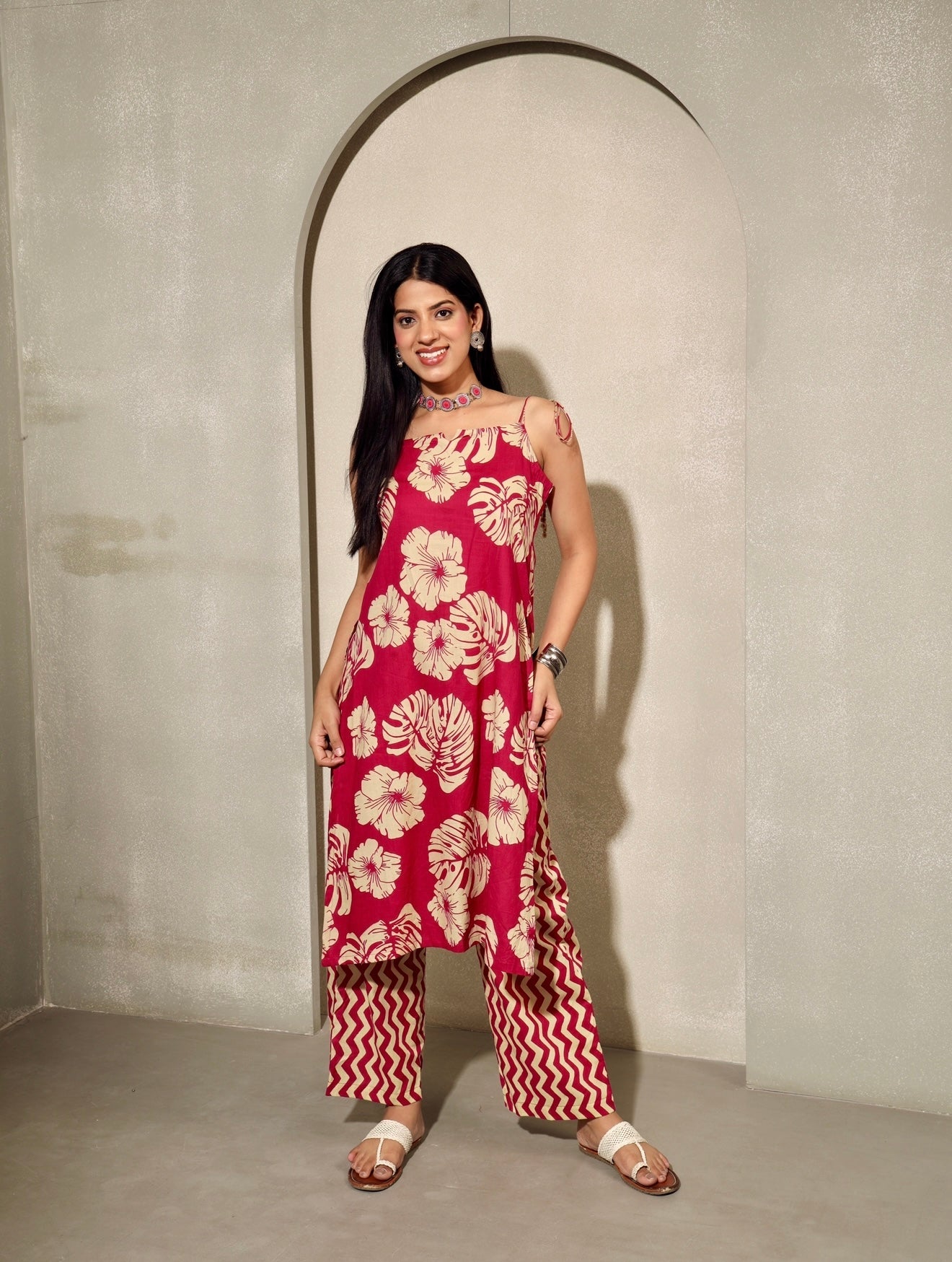Knotty Girl - Cotton Kurta Set