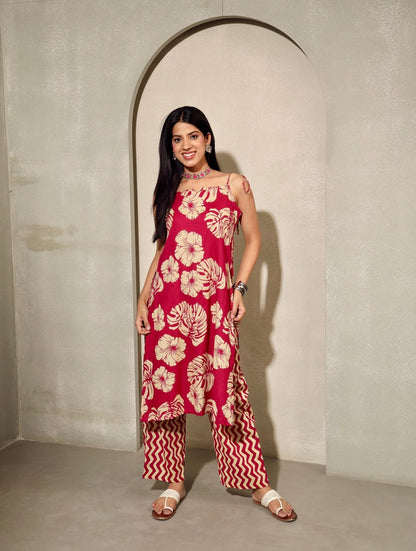 Knotty Girl - Cotton Kurta Set