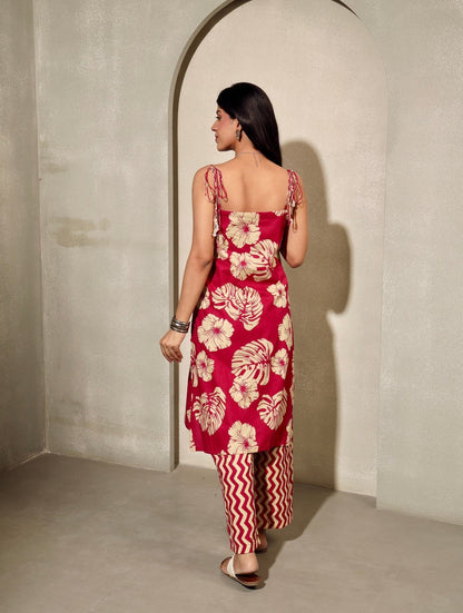 Knotty Girl - Cotton Kurta Set
