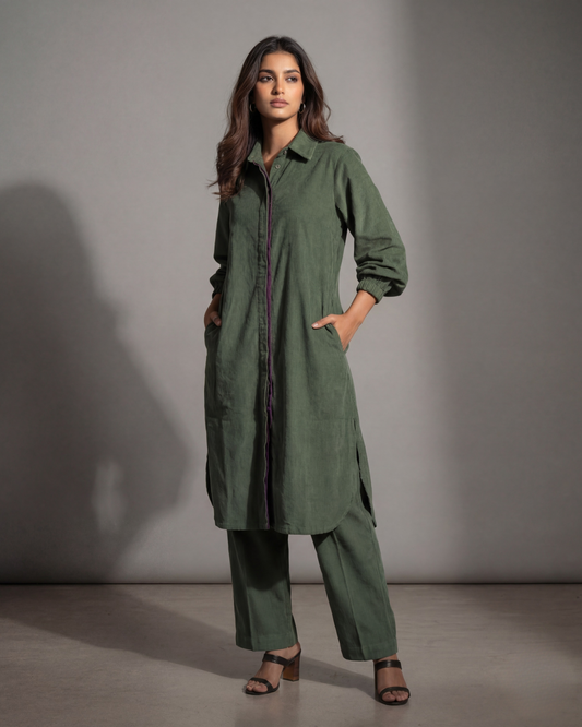 Olive Branch - Women’s Corduroy Co-ord Set for Winters