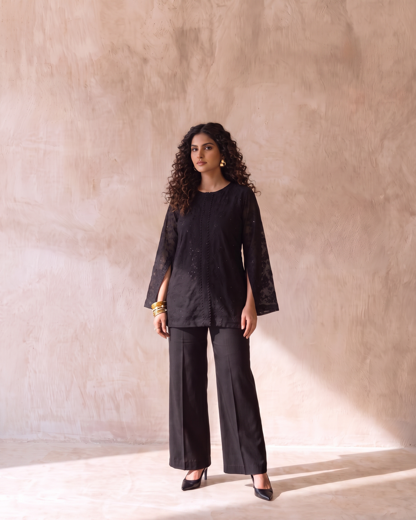 Hold Court - Festive Georgette Co-ord Set