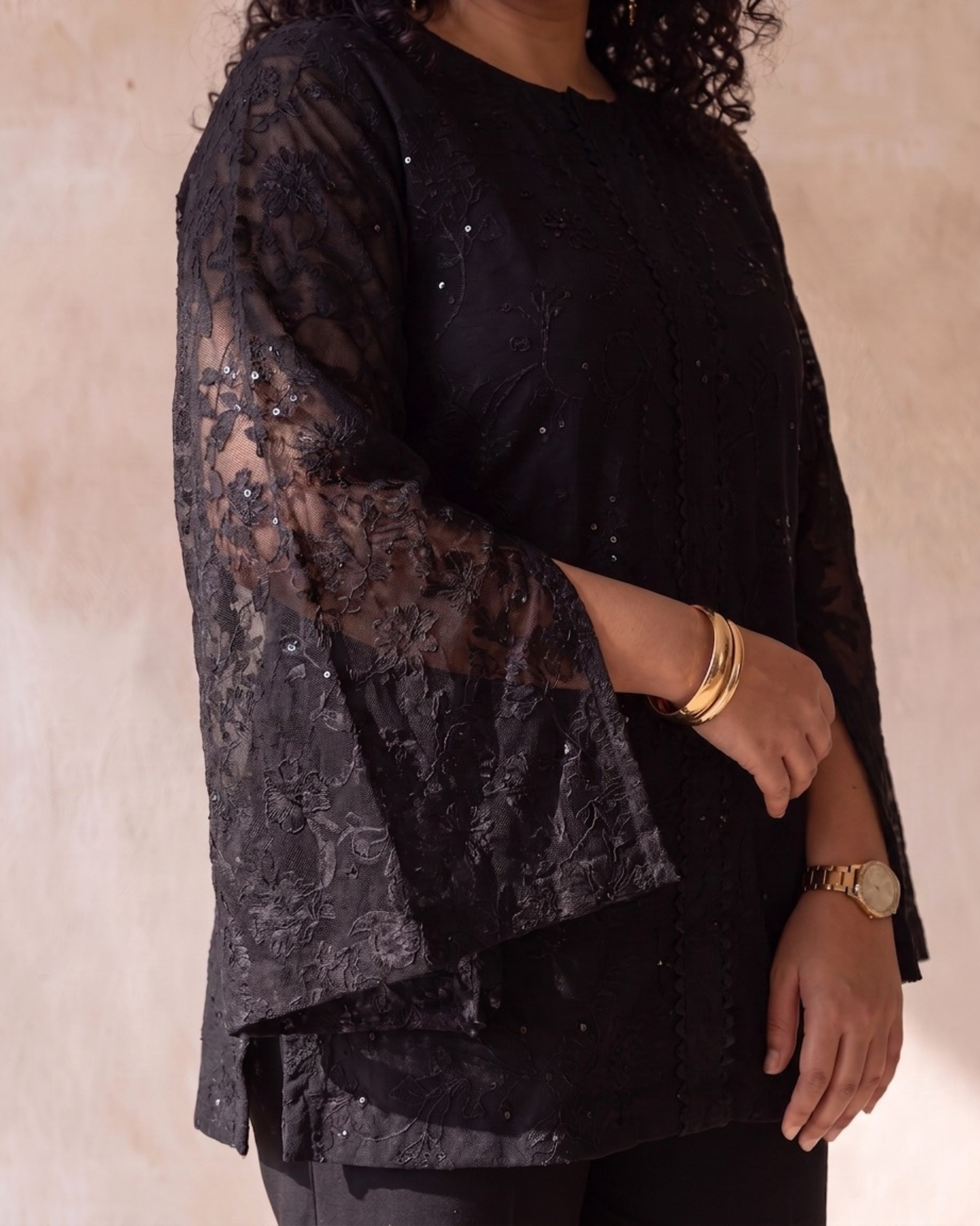 Hold Court - Festive Georgette Co-ord Set